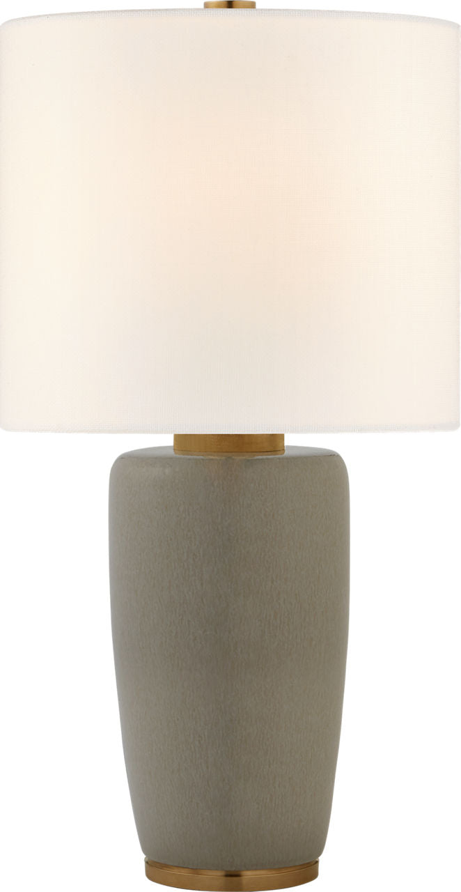 Chado Large Table Lamp | Shellish Gray | Linen Shade