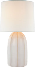 Melanie Large Table Lamp | Ivory | Linen Shade