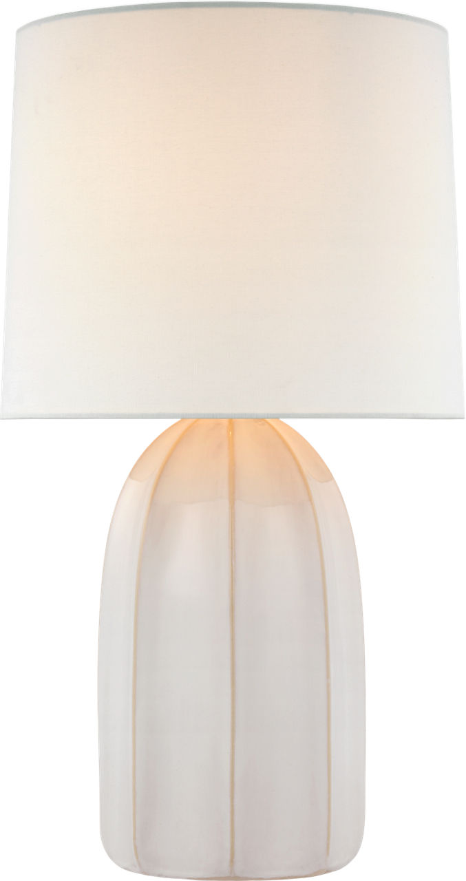 Melanie Large Table Lamp | Ivory | Linen Shade