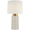 Xian 30" Table Lamp | Ivory and Soft Brass | Linen Shade