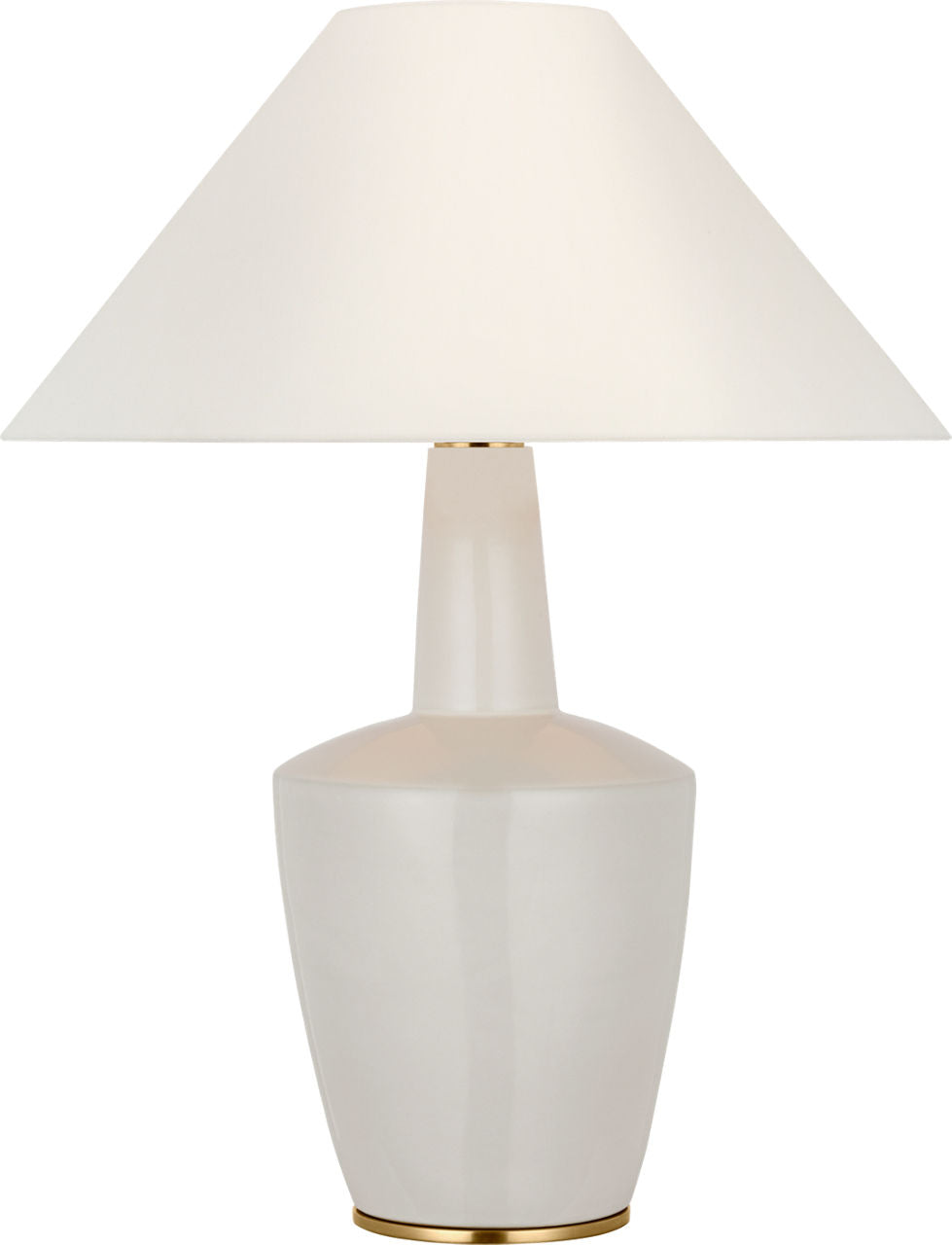 Paros 31" Table Lamp | Ivory | Linen Flare Shade