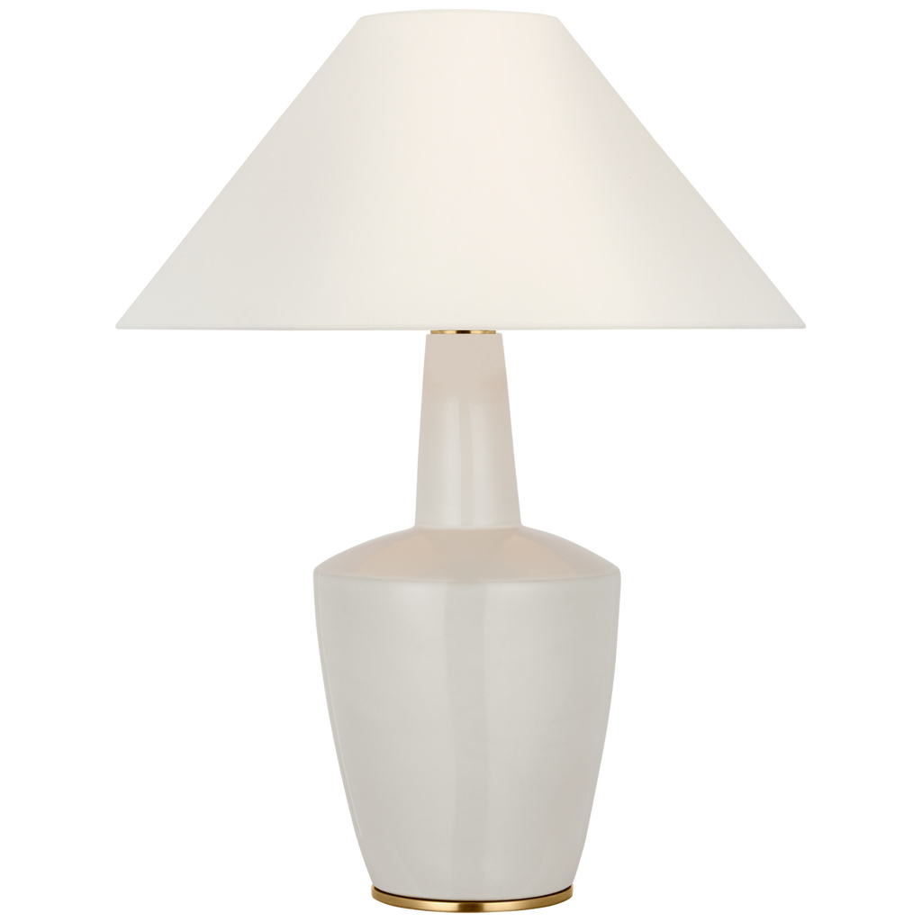 Paros 31" Table Lamp | Ivory | Linen Flare Shade