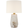 Corfu 32" Table Lamp | Alabaster | Linen Shade
