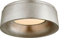 Halo Small Flush Mount | Burnished Silver Leaf