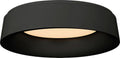 Halo Large Flush Mount | Matte Black