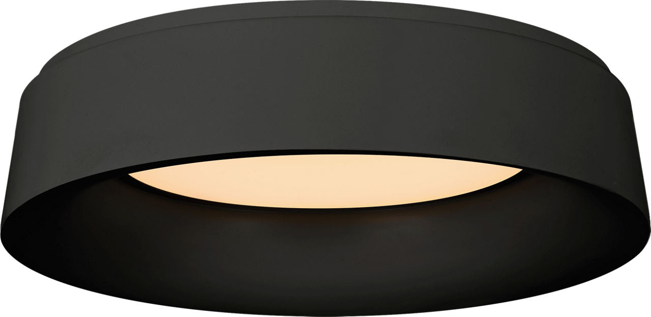Halo Large Flush Mount | Matte Black