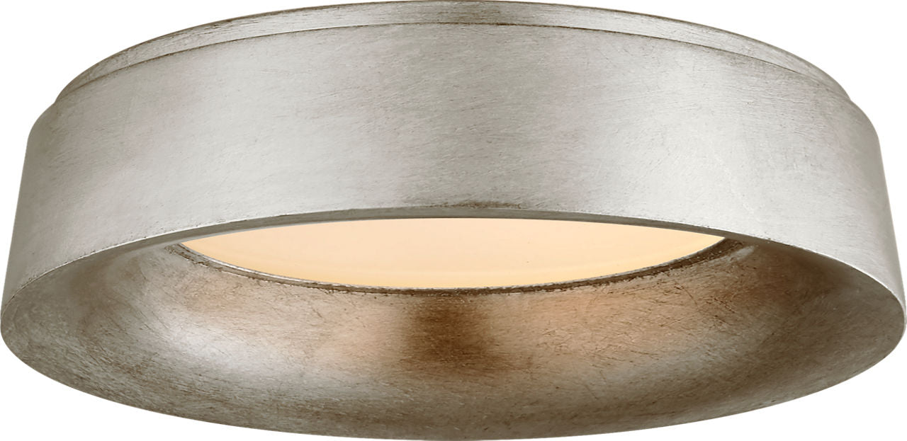 Halo Large Flush Mount | Burnished Silver Leaf