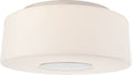 Acme Large Flush Mount | Polished Nickel | White Glass