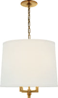 Westport Large Hanging Shade | Soft Brass | Linen Shade