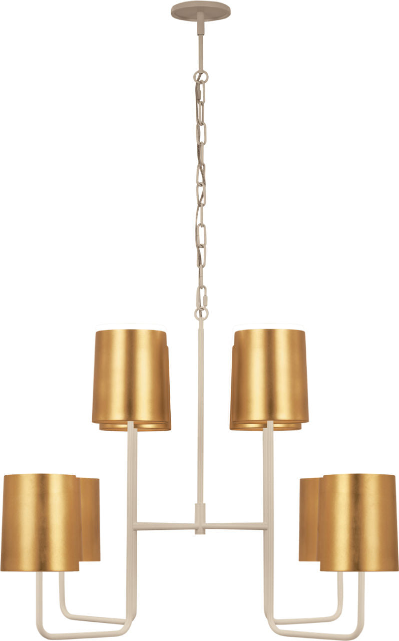 Go Lightly Extra Large Two Tier Chandelier | China White | Gild Shades