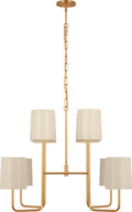 Go Lightly Extra Large Two Tier Chandelier | Gild | China White Shades