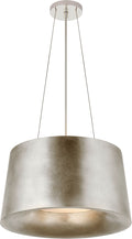 Halo Small Hanging Shade | Burnished Silver Leaf