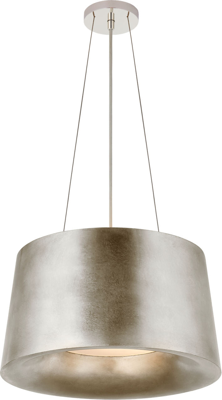 Halo Small Hanging Shade | Burnished Silver Leaf