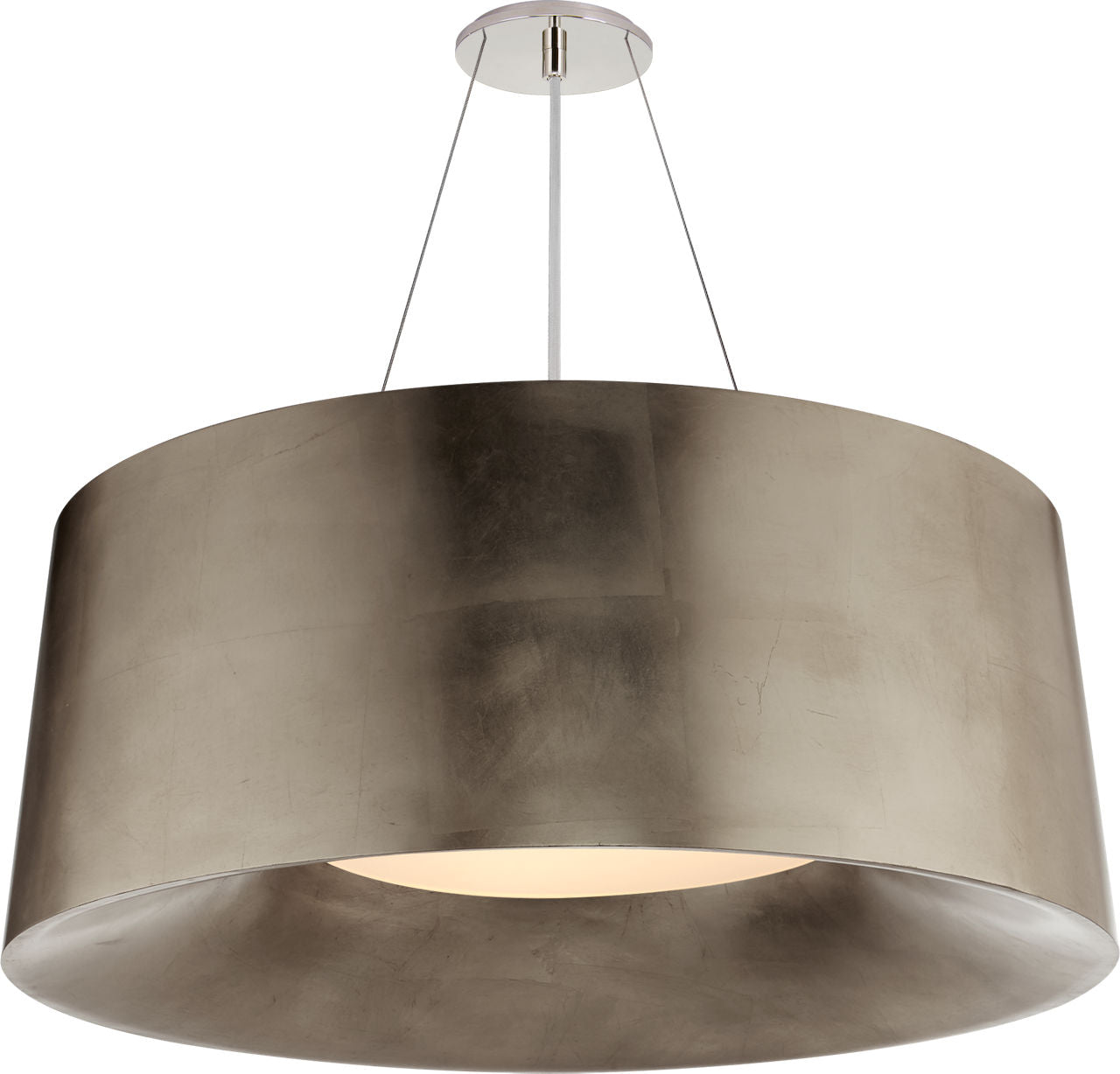 Halo Medium Hanging Shade | Burnished Silver Leaf