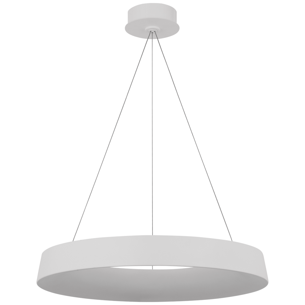 Neptune 24" Uplight Ring Chandelier | Matte White