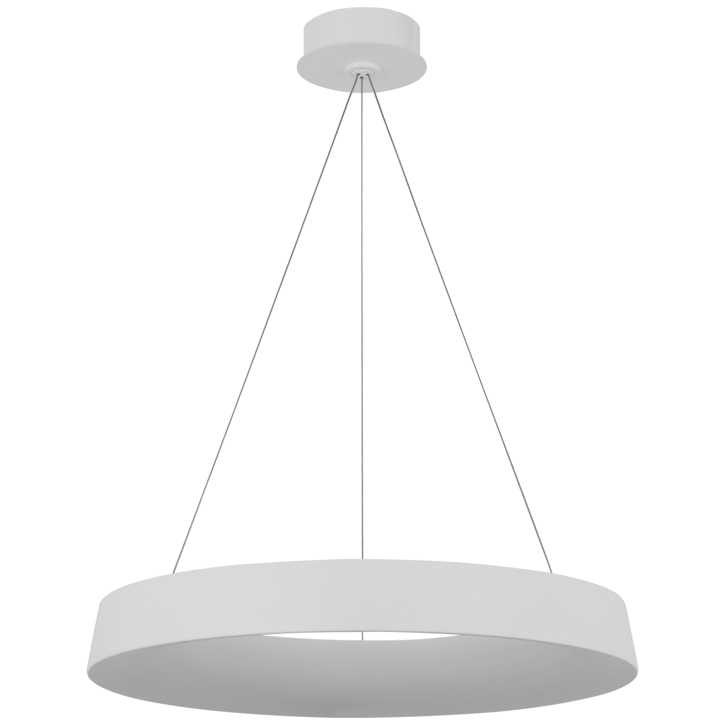 Neptune 24" Uplight Ring Chandelier | Matte White