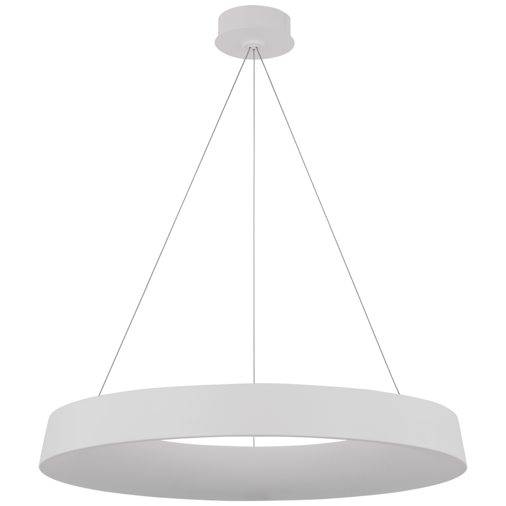 Neptune 30" Uplight Ring Chandelier | Matte White