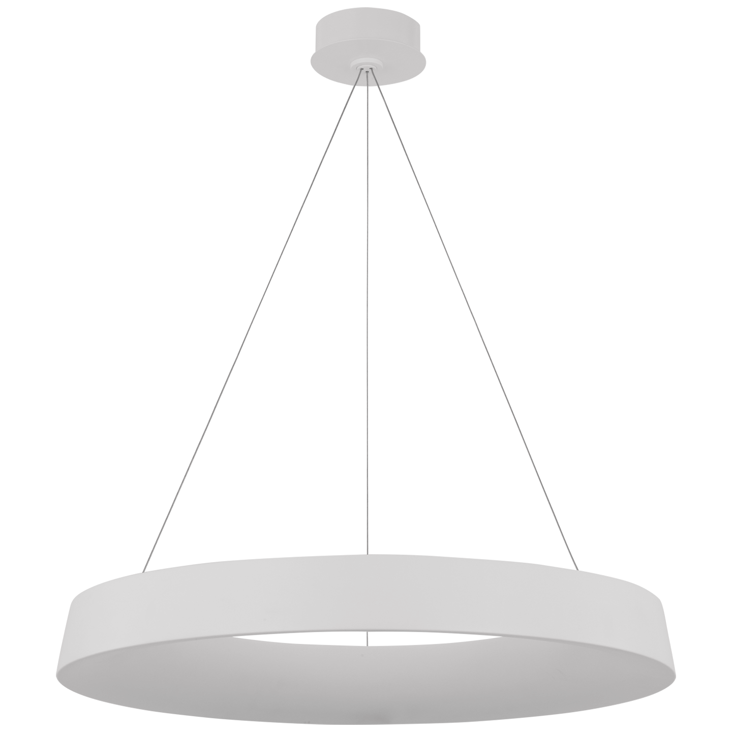Neptune 30" Uplight Ring Chandelier | Matte White