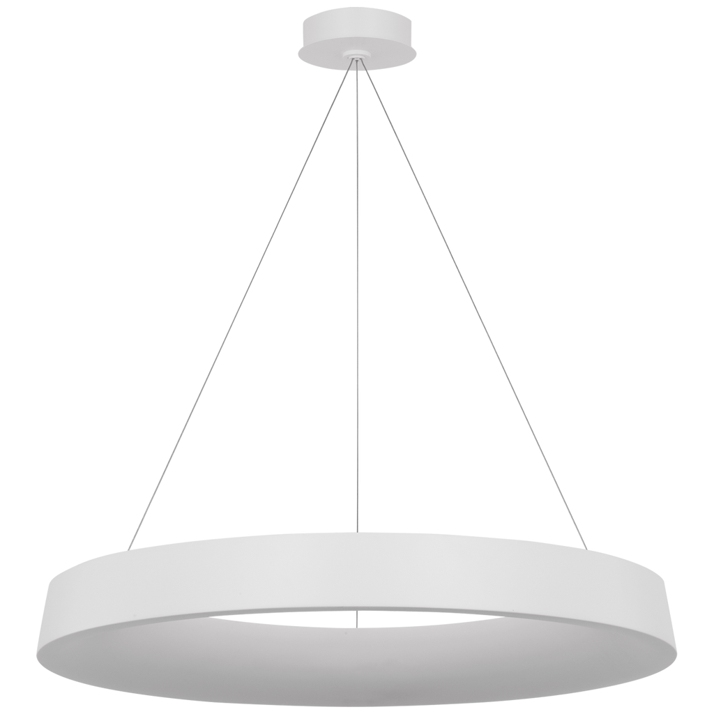 Neptune 36" Uplight Ring Chandelier | Matte White
