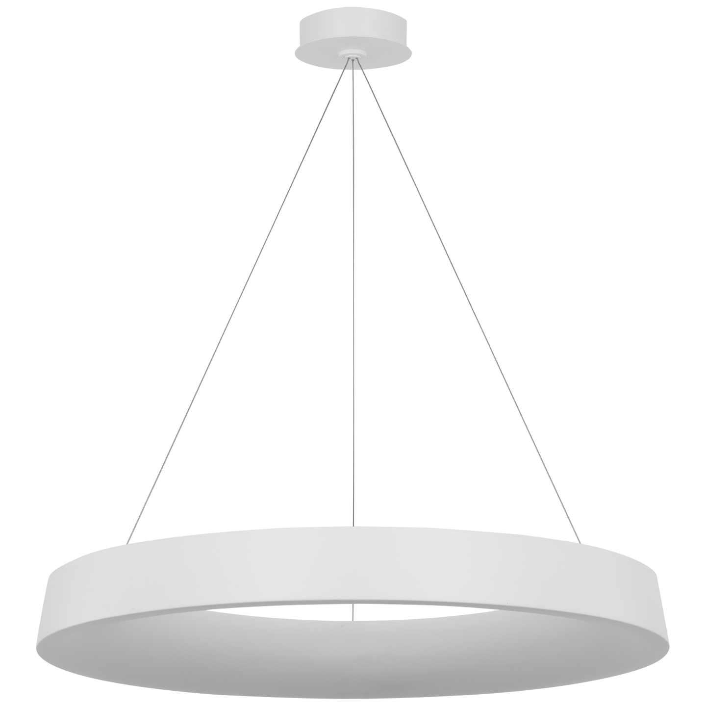 Neptune 36" Uplight Ring Chandelier | Matte White