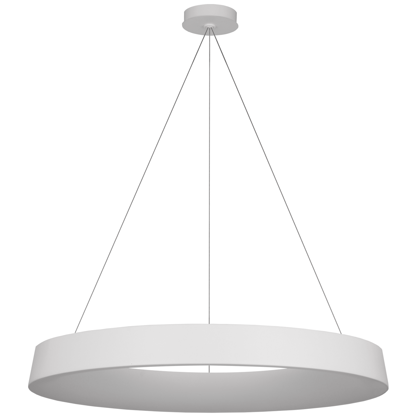 Neptune 48" Uplight Ring Chandelier | Matte White