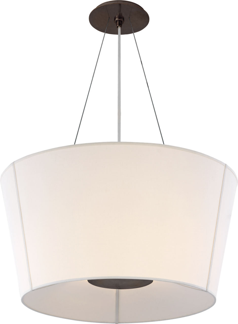 Hoop Medium Inverted Hanging Shade | Bronze | Linen Shade