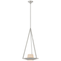 Divina 20" Pendant | Polished Nickel | Alabaster