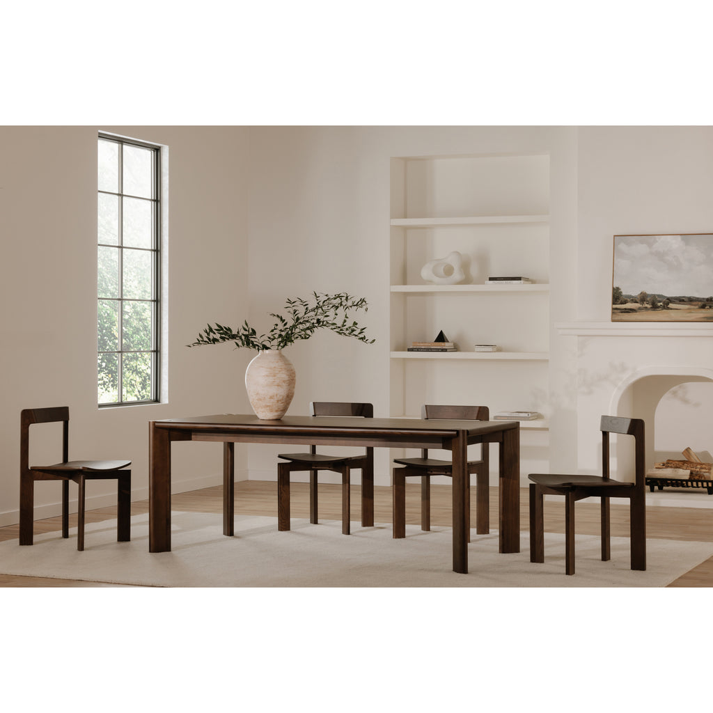 Daifuku Large Dining Table Walnut Stained Ash
