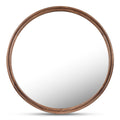 Alcott Large Round Mirror Walnut