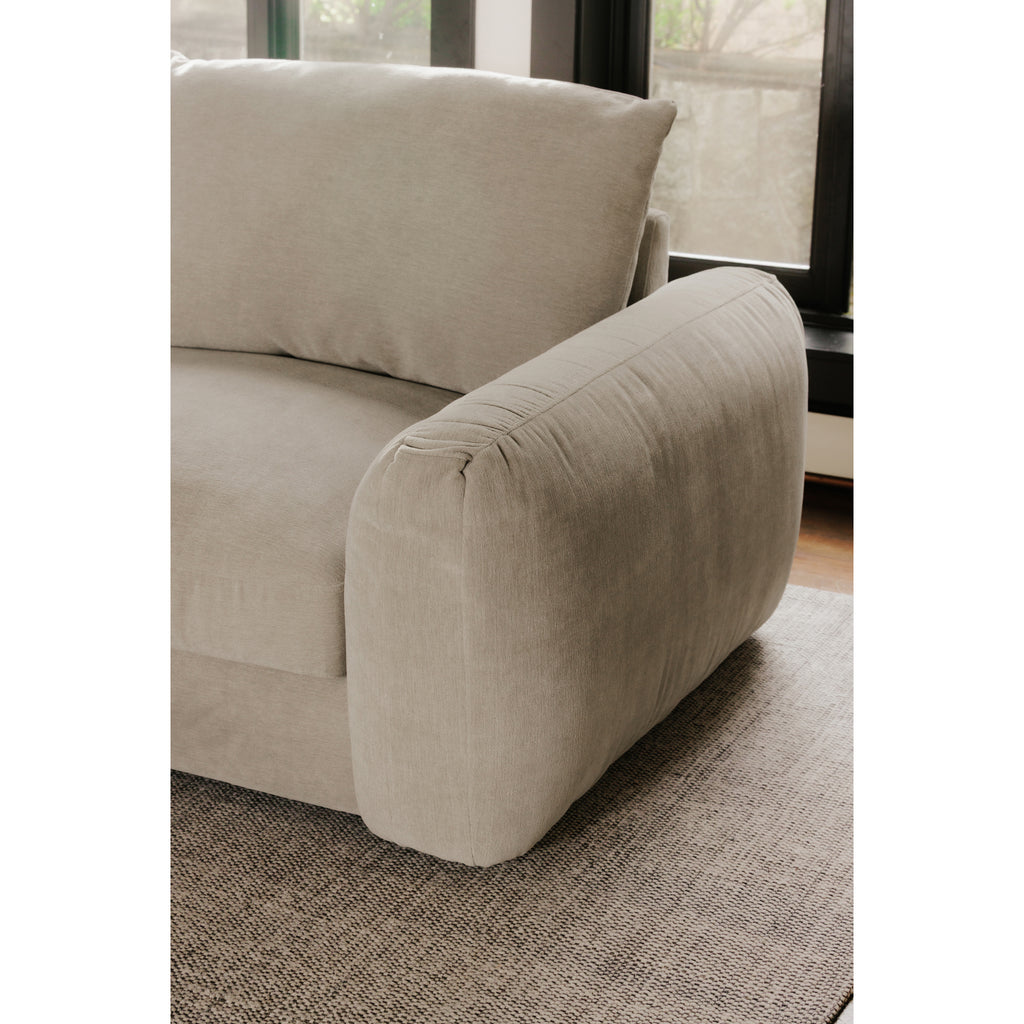 Berga Sectional Left Pebble