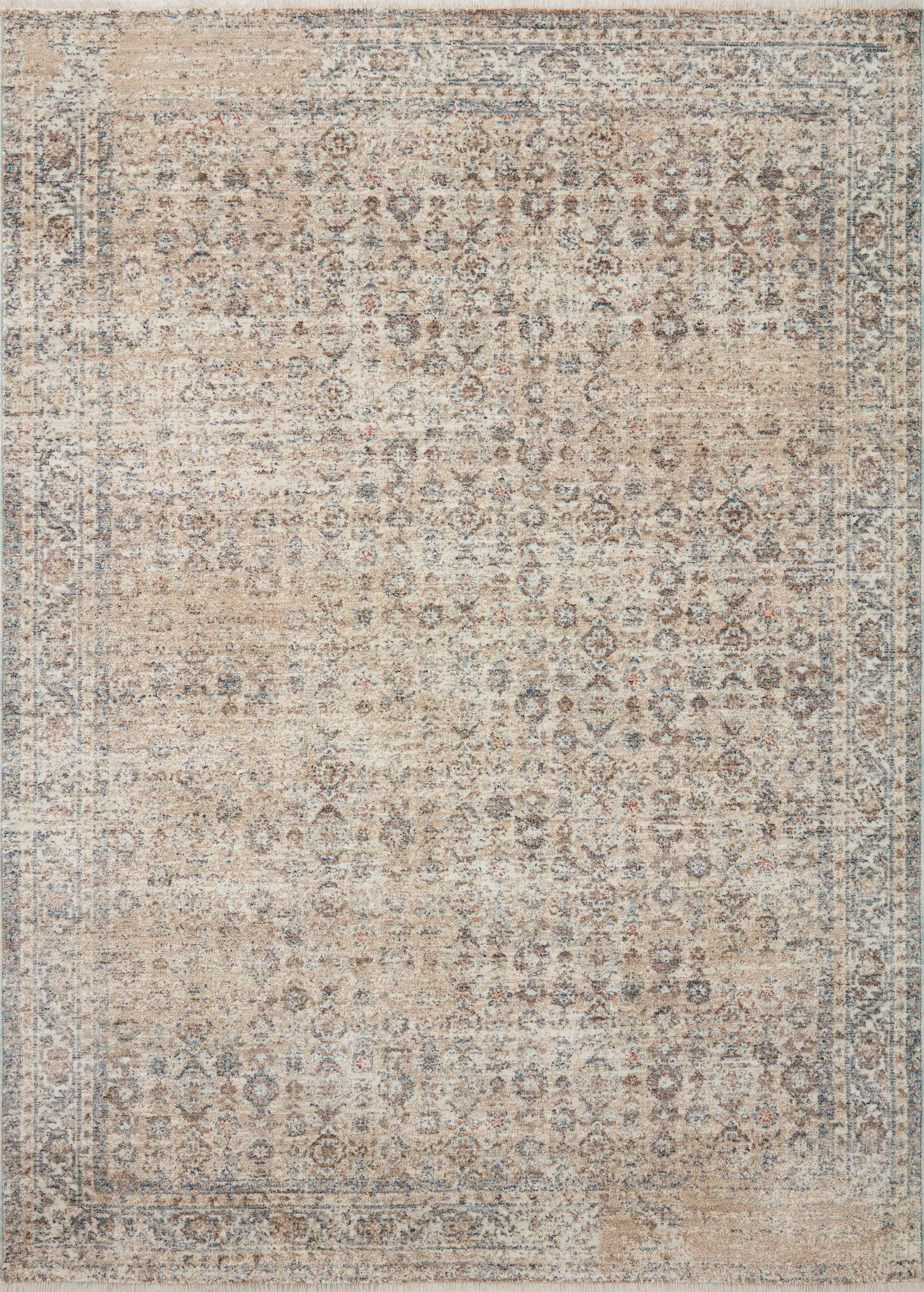 Angela Rose x Loloi | Blake Collection | Beige / Denim | BLA-04