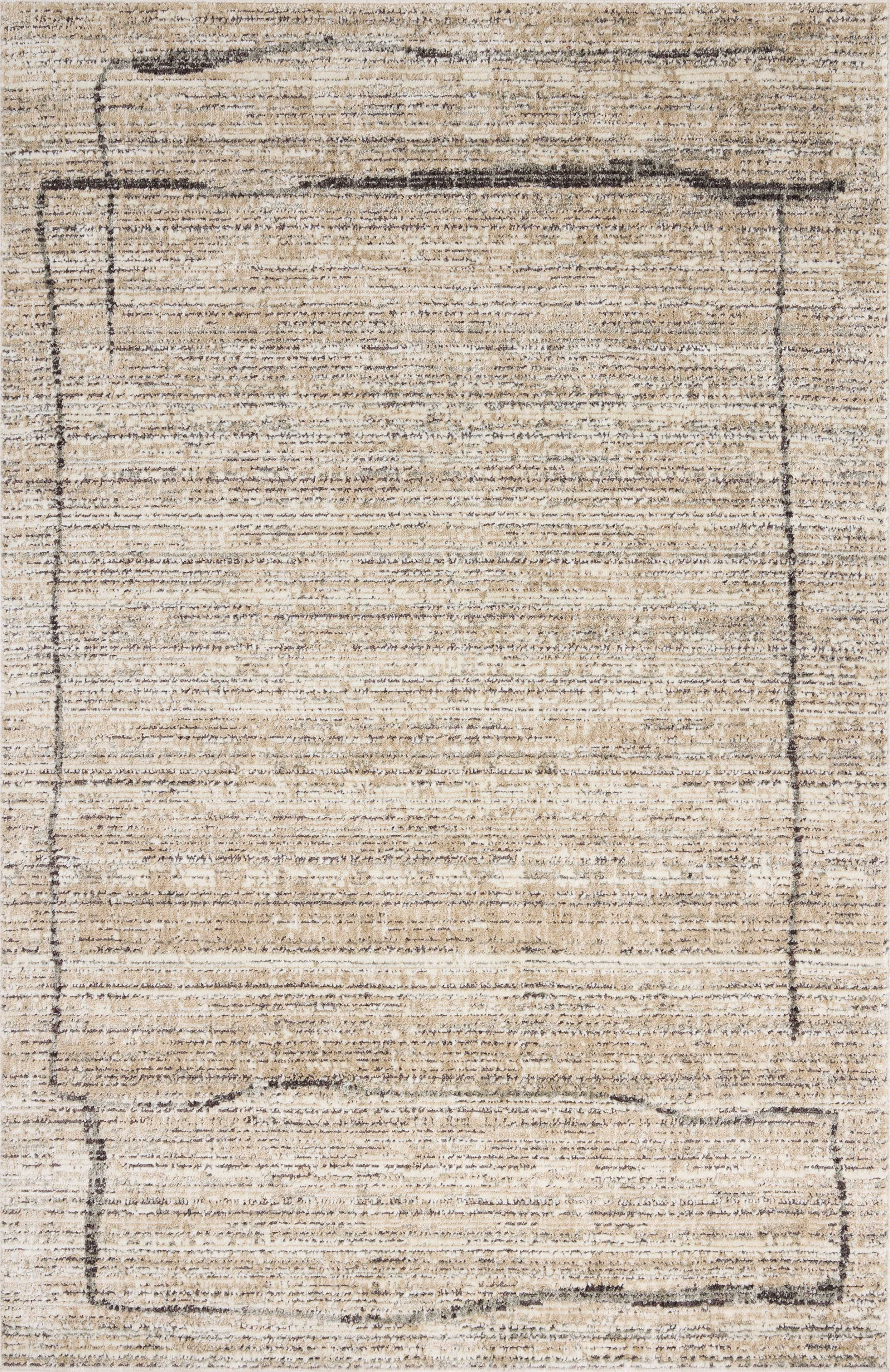 Jeremiah Brent x Loloi | Bleecker Collection | Natural / Charcoal | BLE-05