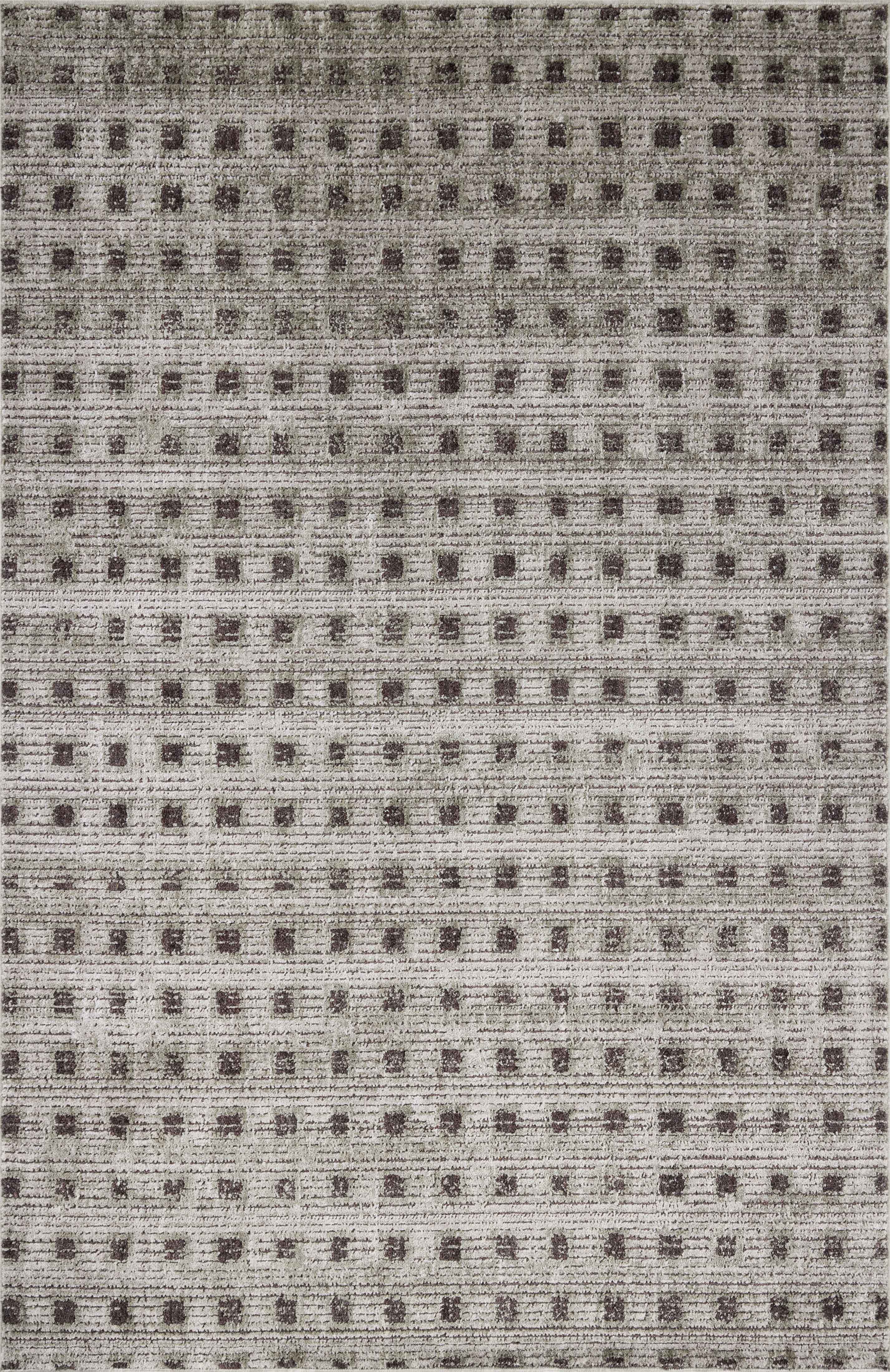Jeremiah Brent x Loloi | Bleecker Collection | Silver / Charcoal | BLE-06
