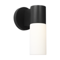 Focal Short LED Sconce Textured Black Bulbs Inc