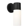 Focal Tall LED Sconce Textured Black Bulbs Inc