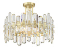 Bolton 20.75'' Aged Brass Semi Flush Mount