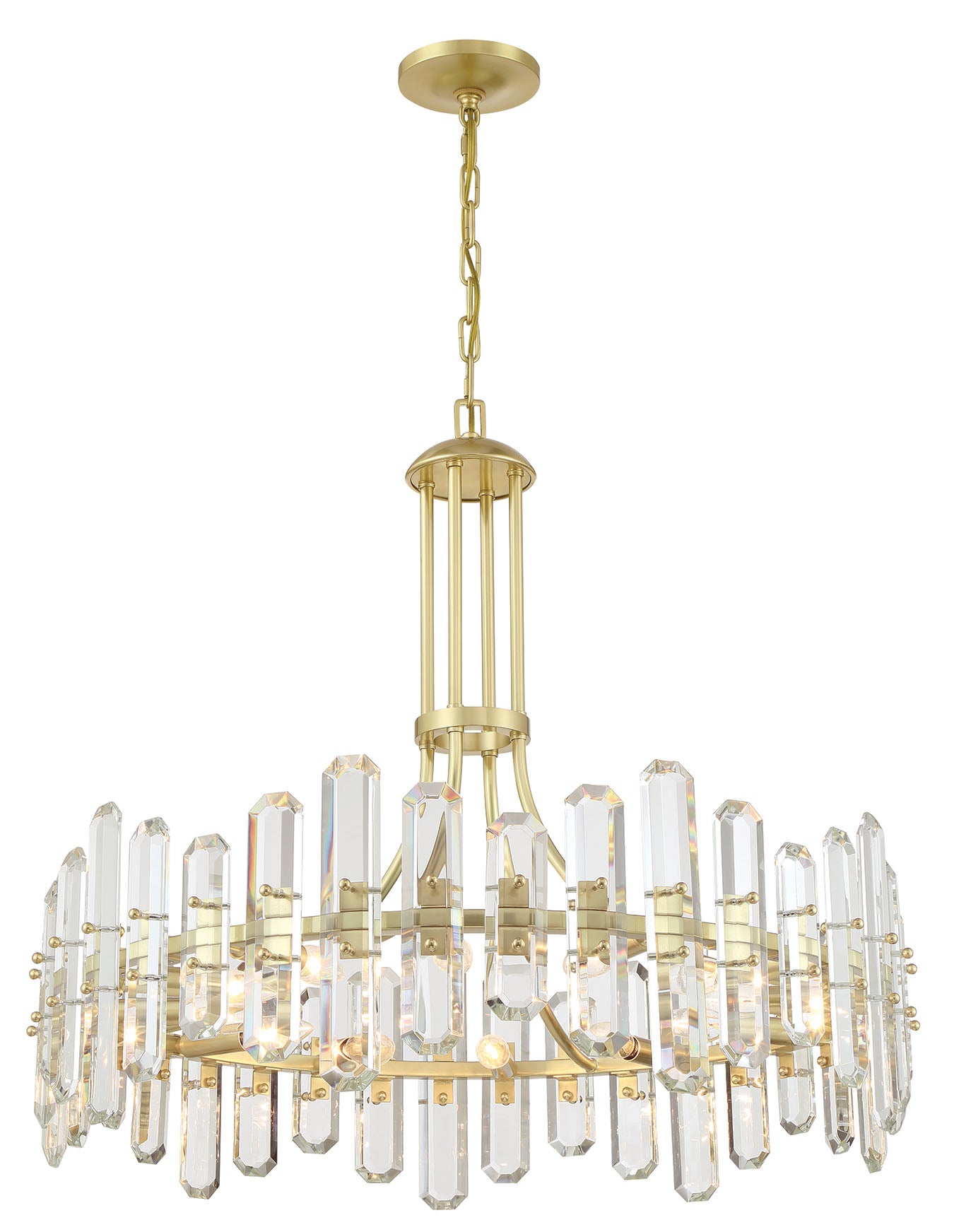 Bolton 31'' Aged Brass Chandelier
