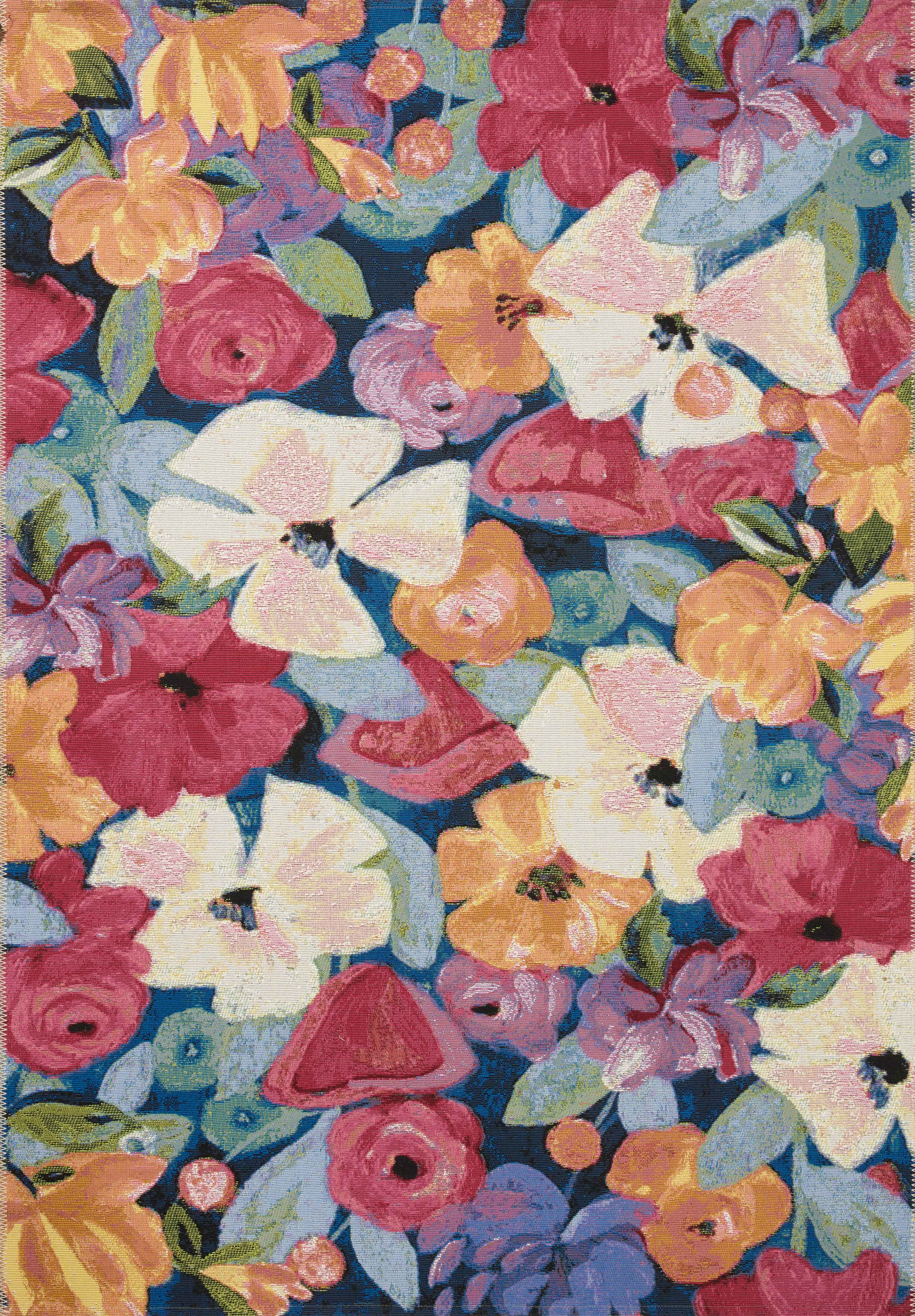 Loloi II | Botanical Collection | Navy / Multi | BOT-02