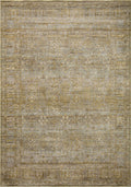 Jean Stoffer x Loloi | Bradbury Collection | Dove / Gold | BRU-02