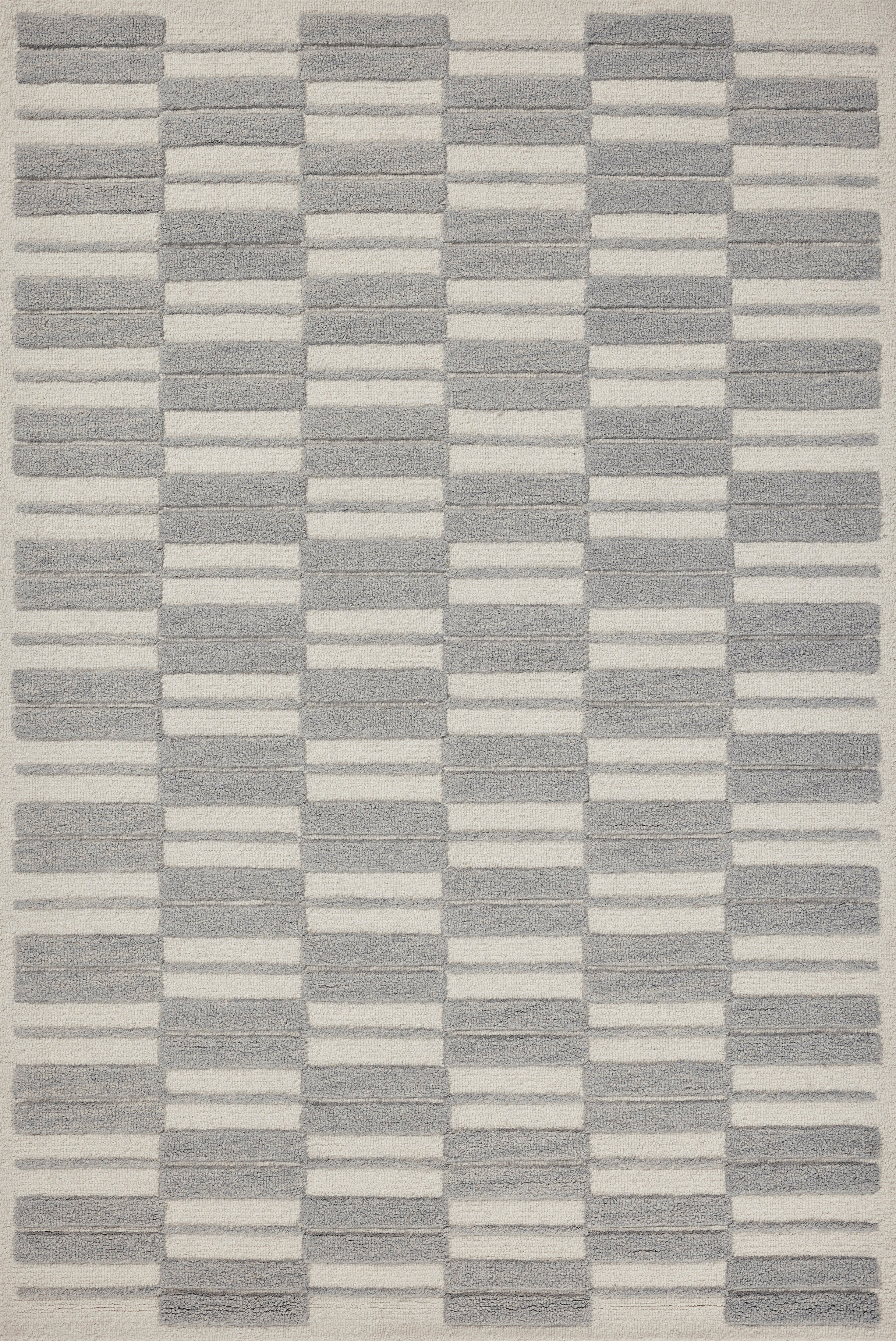 Chris Loves Julia x Loloi | Bradley Collection | Ivory / Grey | BRL-03