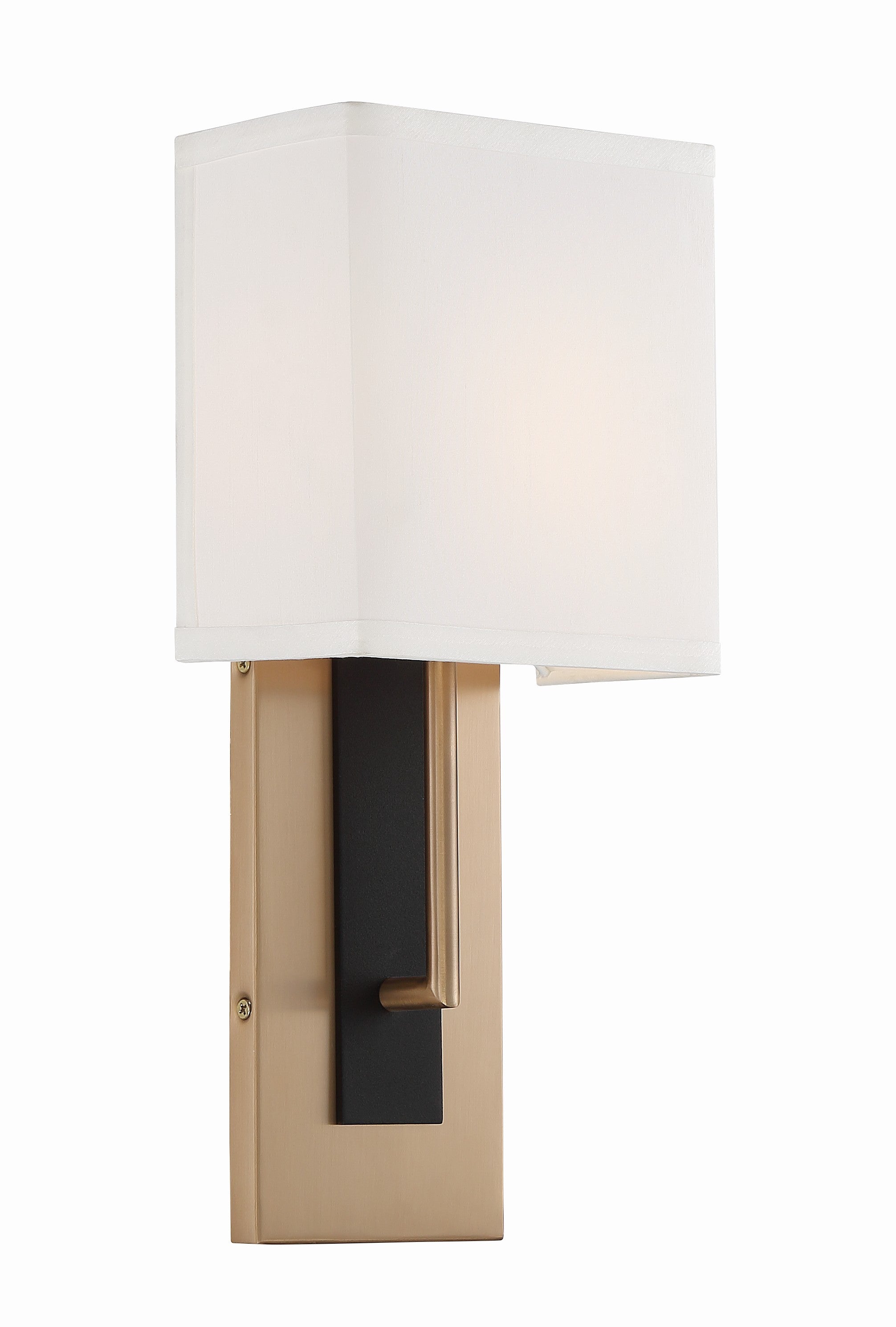Brent 6.5'' Vibrant Gold + Black Forged Sconce