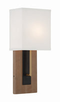 Brent 6.5'' Matte Black + Vibrant Gold Sconce