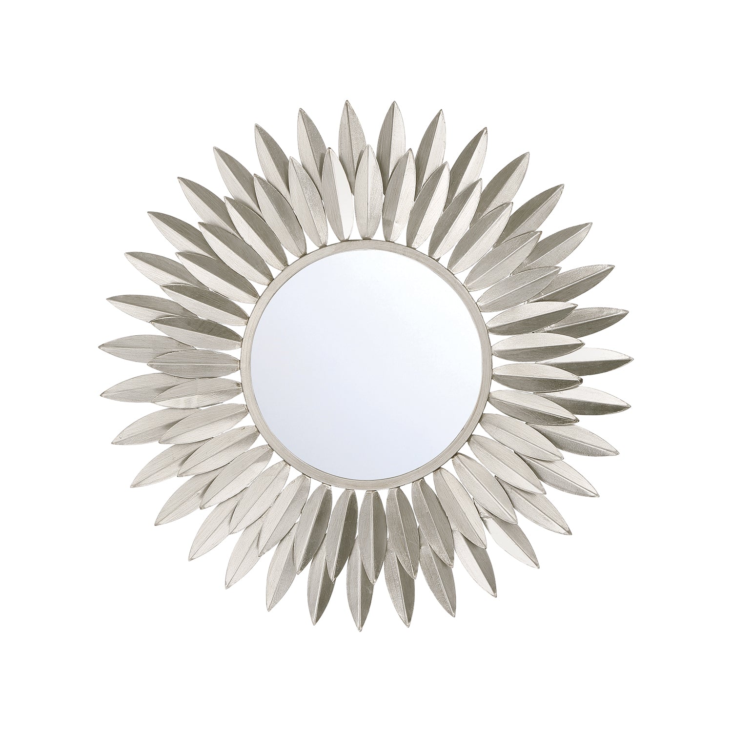 Broche 20'' Antique Silver Mirror