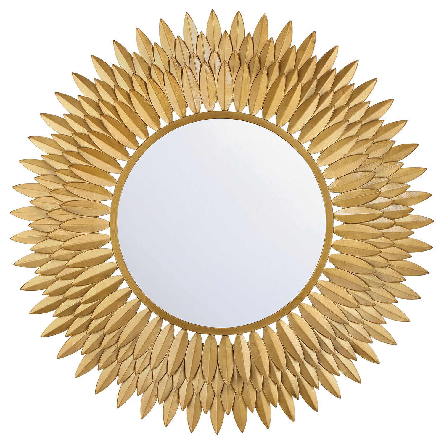 Broche 30'' Antique Gold Mirror