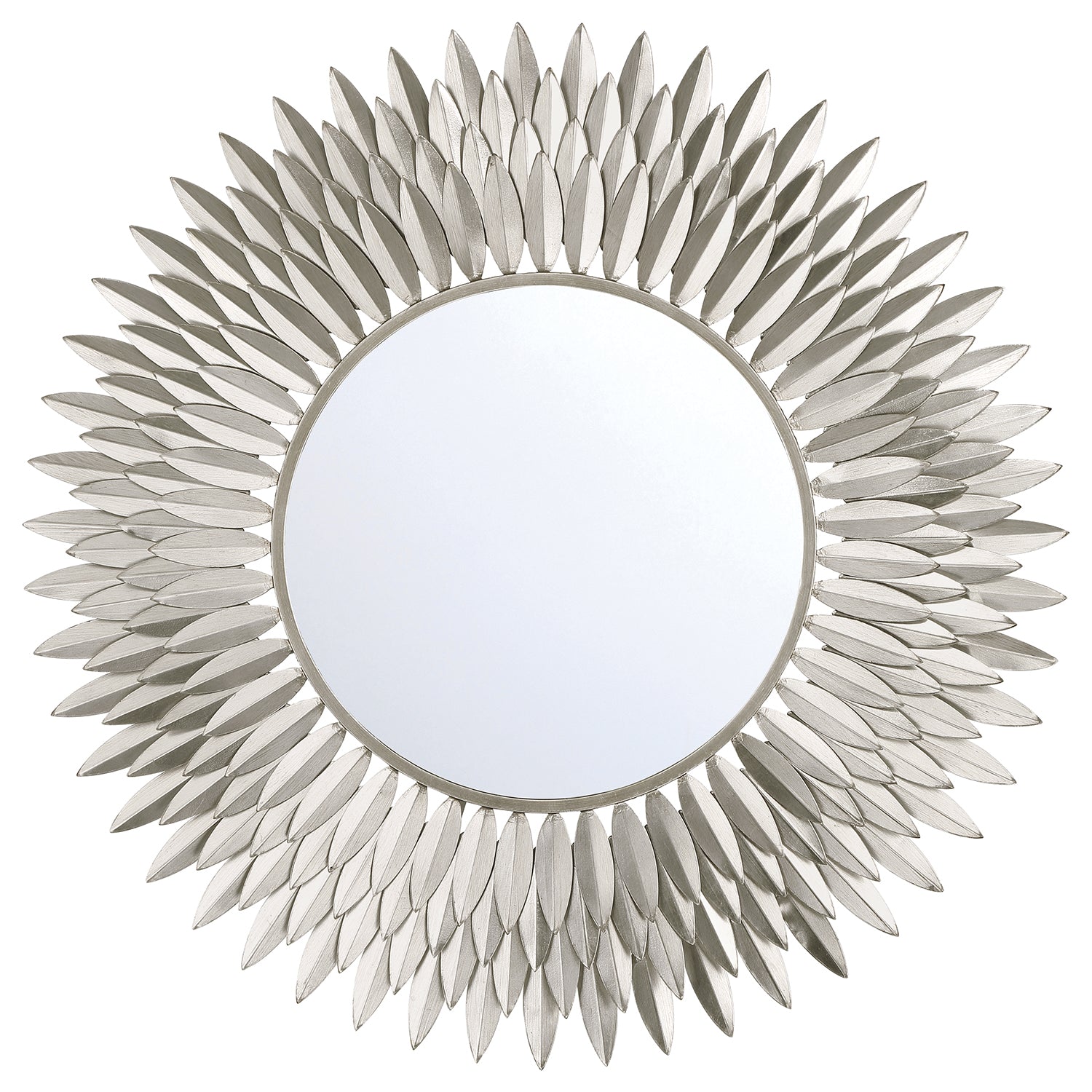 Broche 30'' Antique Silver Mirror