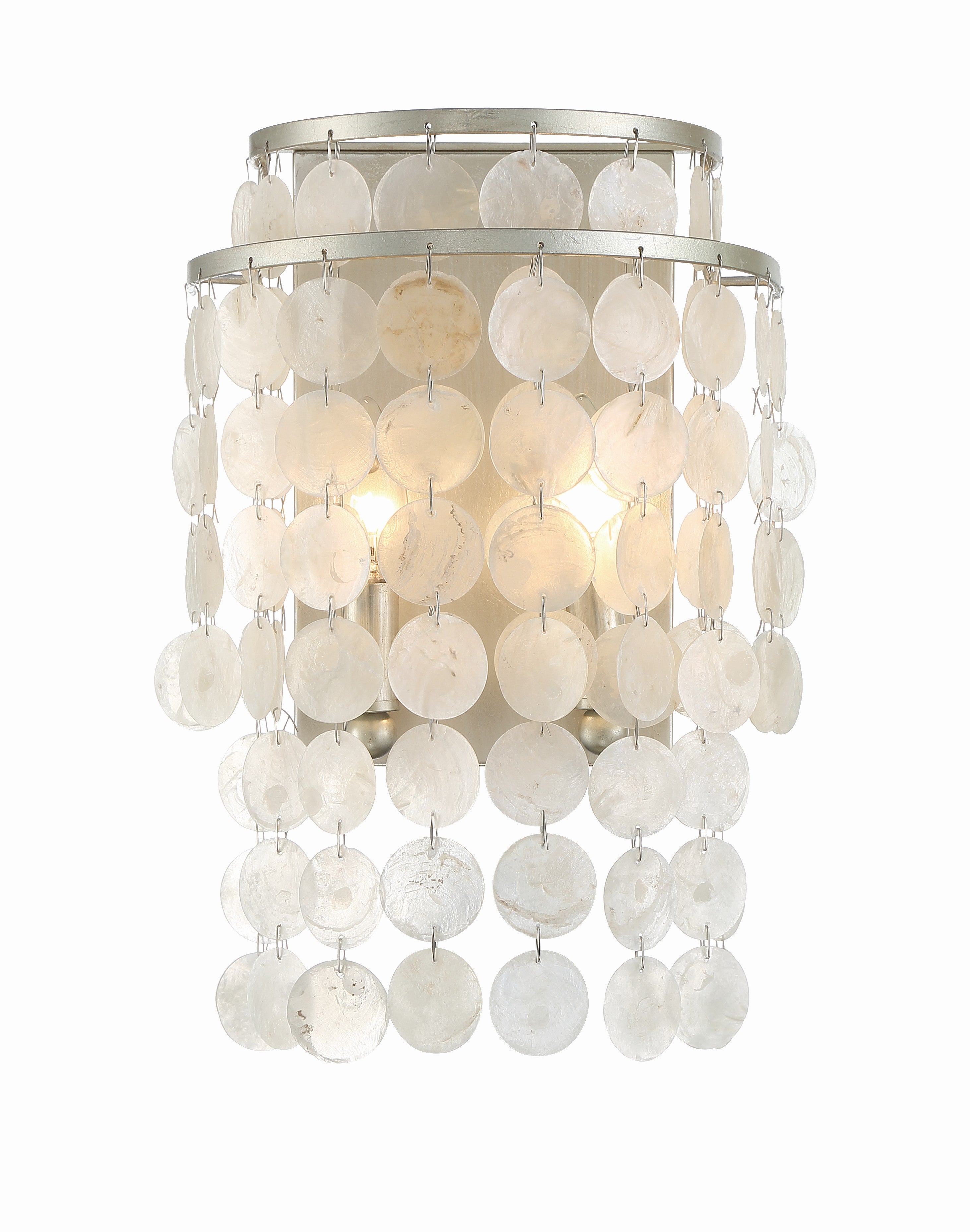 Brielle 9'' Antique Silver Sconce