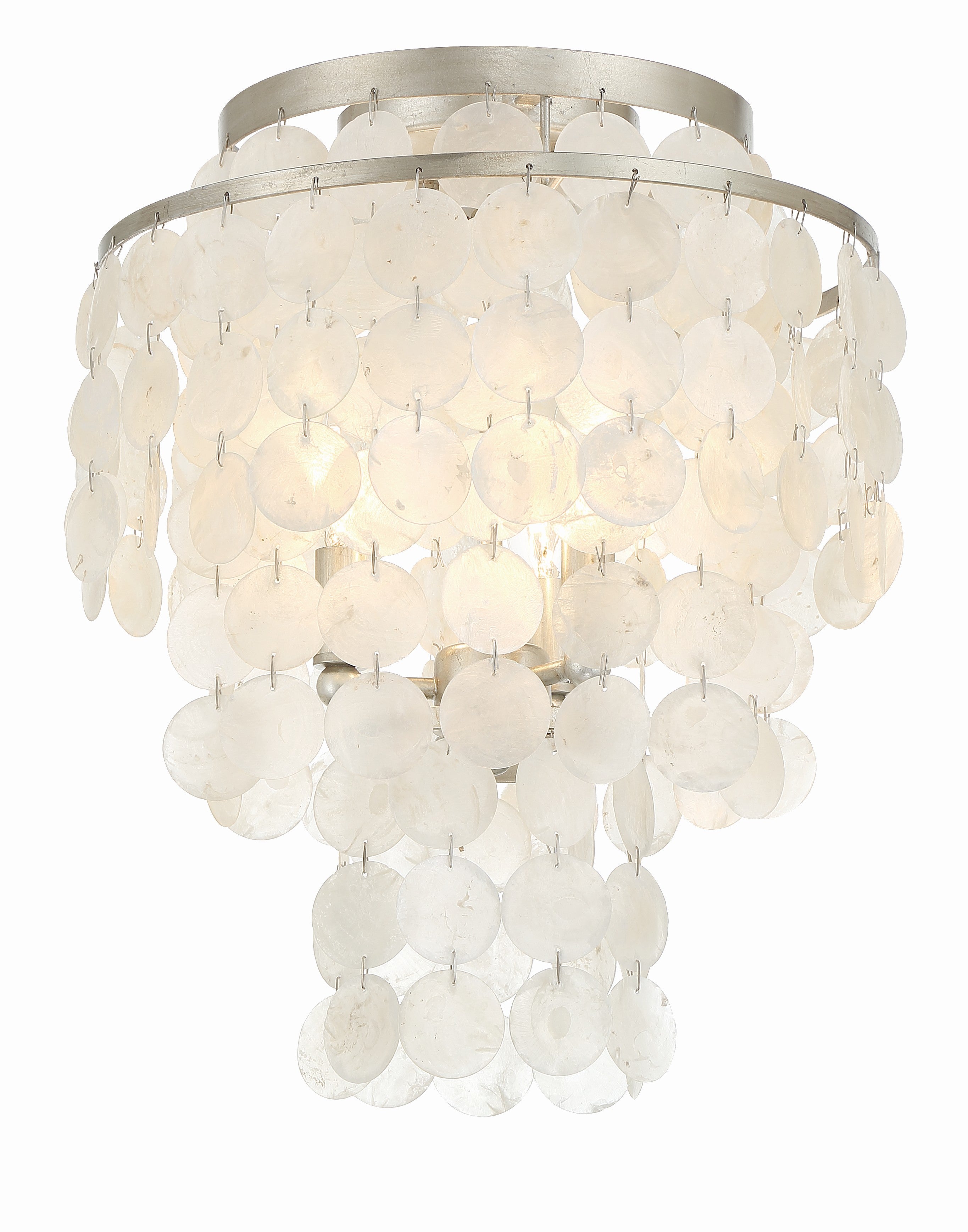 Brielle 13'' Antique Silver Flush Mount