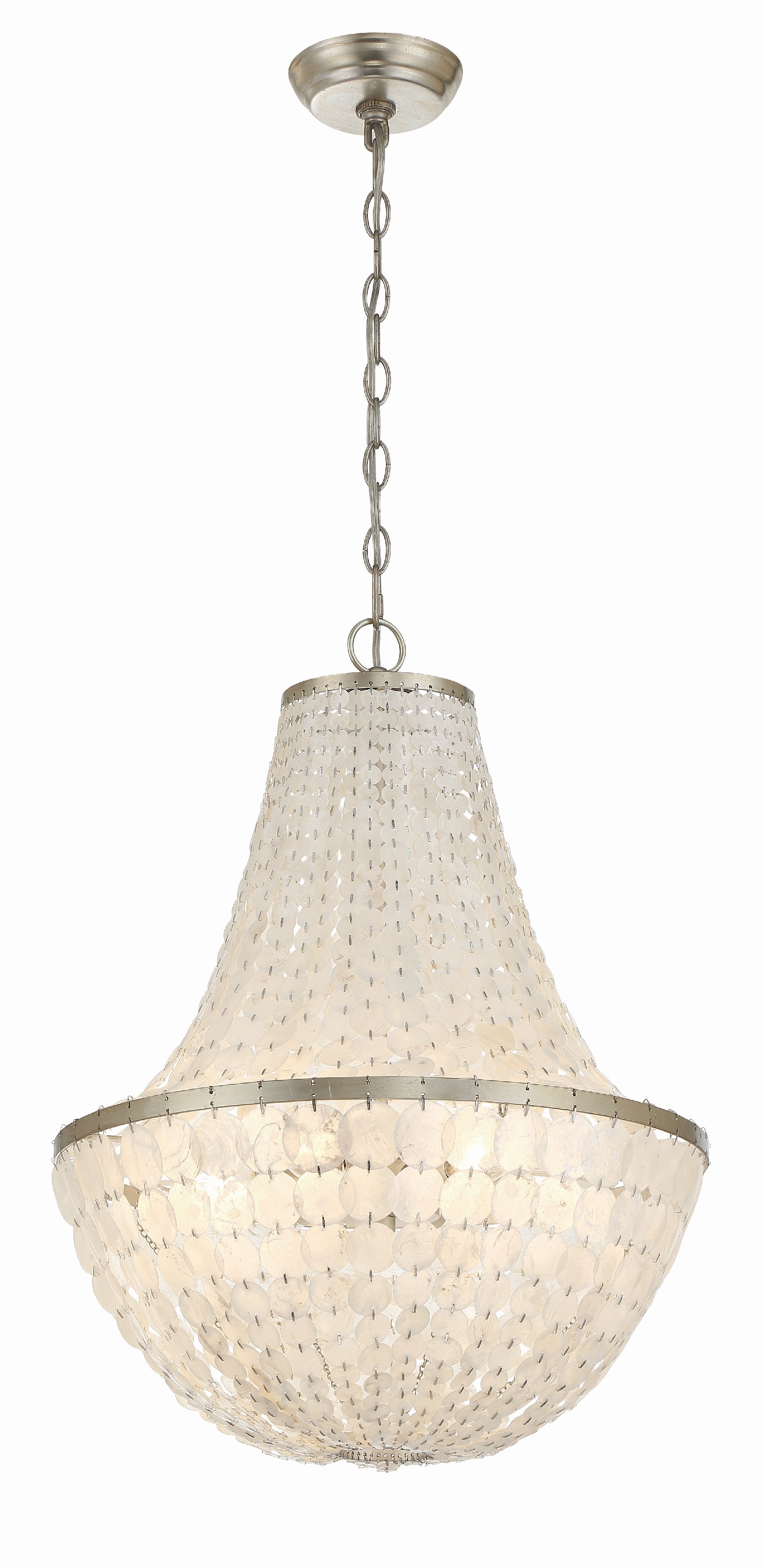 Brielle 18'' Antique Silver Chandelier