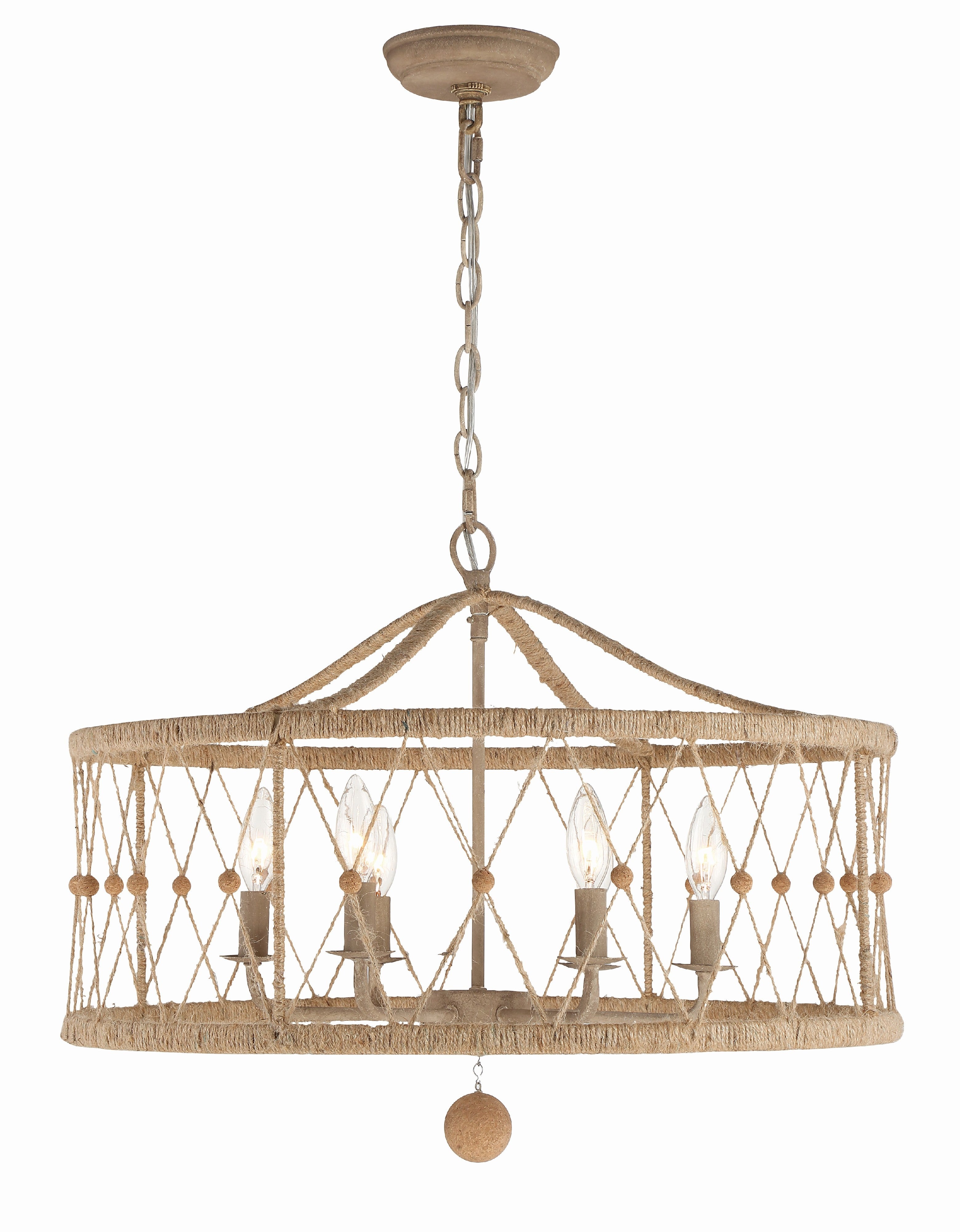 Brixton 24'' Burnished Silver Chandelier