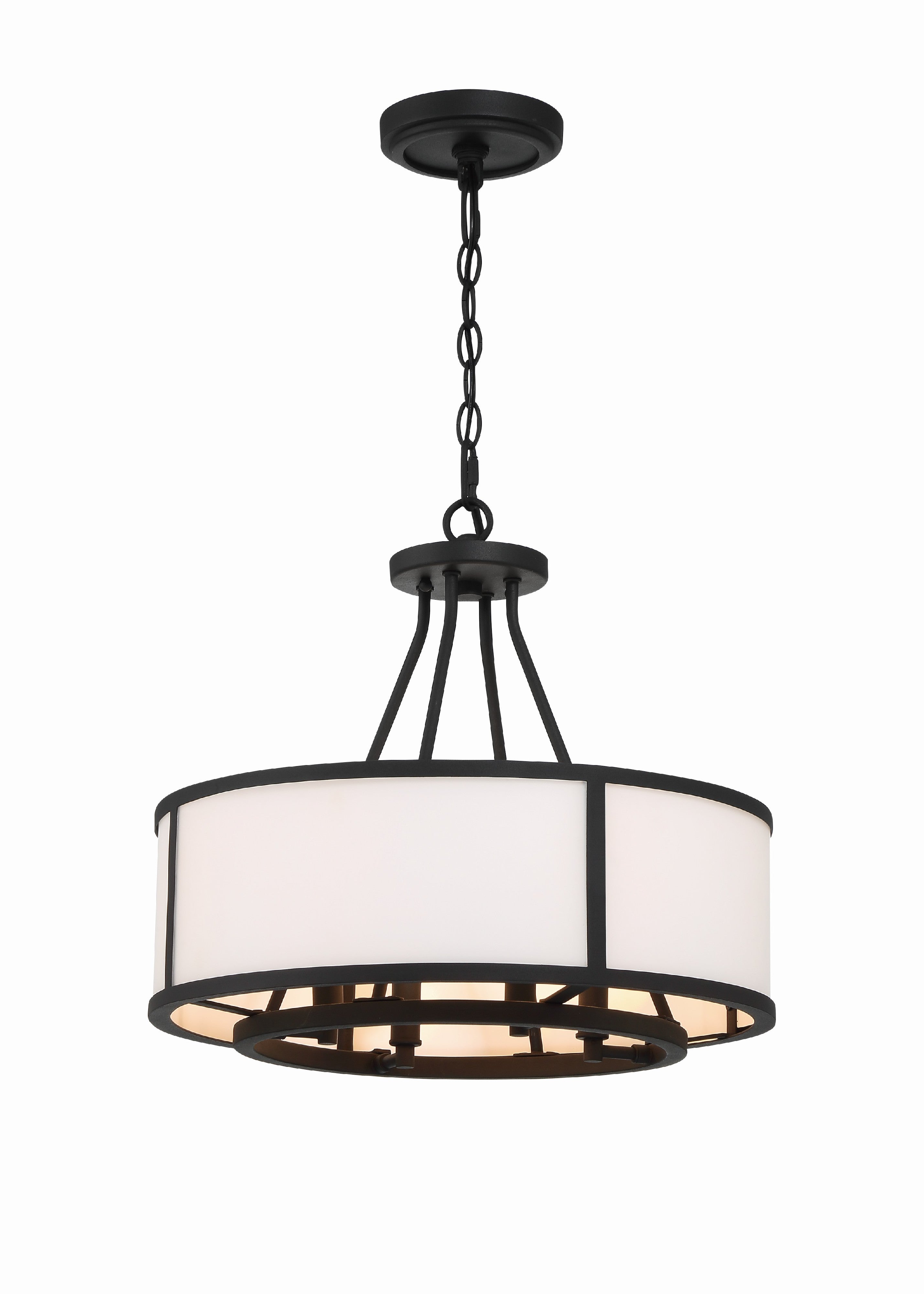 Bryant 18'' Black Forged Chandelier